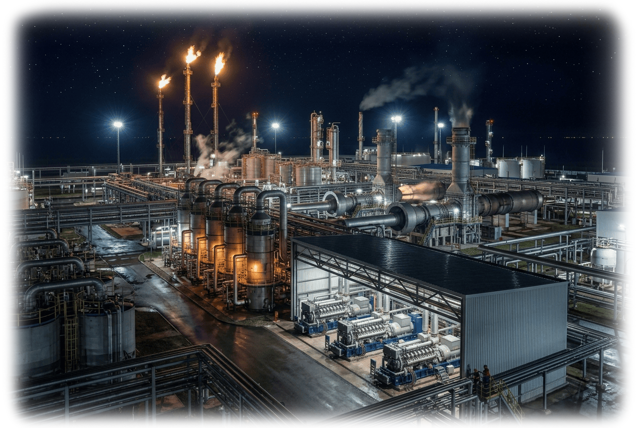 Öl- und gasindustrielle Anlage